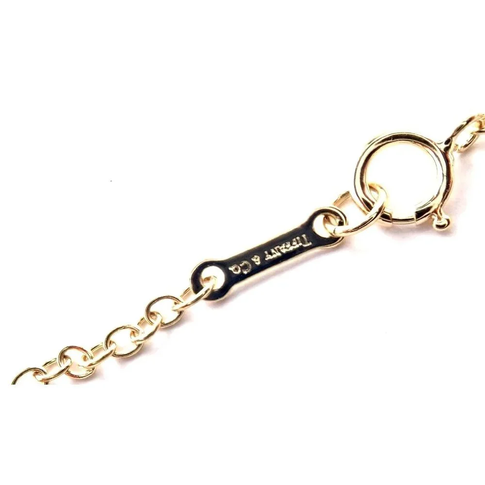 Authentic! Tiffany & Co Picasso 18k Yellow Gold Large Heart Pendant Neck… - Picture 6 of 9